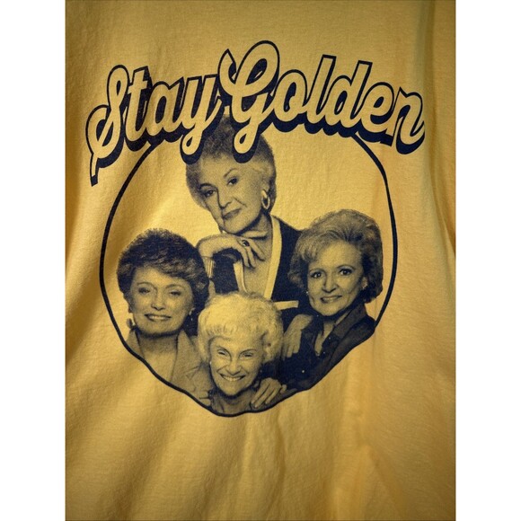 Golden Girls Mustard Yellow ABC Studios Graphic T-shirt Retro Nostalgic TV XL - Picture 2 of 9